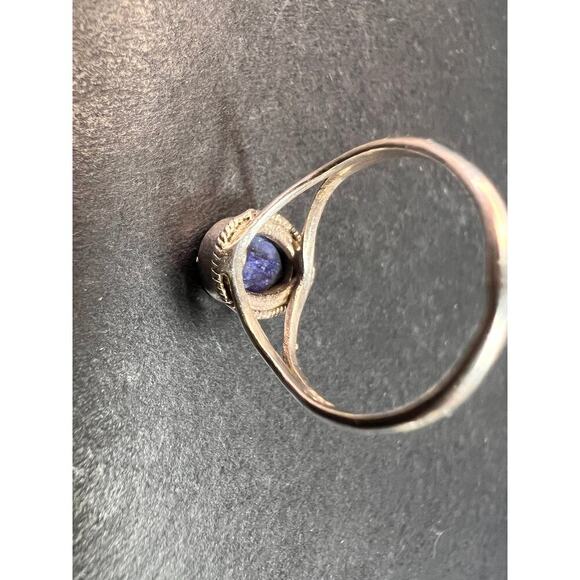 Blue kyanite sterling silver teardrop ring size 5 - Picture 4 of 16